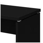 Mesa Escritório 1,70×0,70m – S/ Gavetas – PRETO/PRETO – 26007 Móveis Única Linha 40mm Preto / Preto 14
