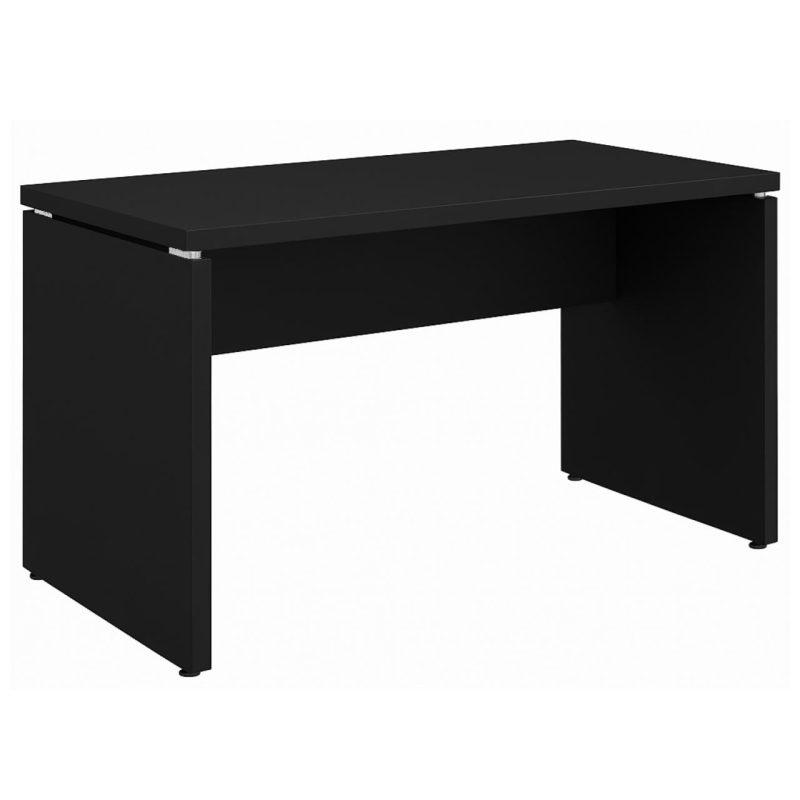 Mesa Escritório 1,70×0,70m – S/ Gavetas – PRETO/PRETO – 26007 Móveis Única Linha 40mm Preto / Preto 2