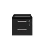 Gaveteiro suspenso – PRETO/PRETO – 26008 Móveis Única Linha 40mm Preto / Preto 9