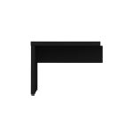 Mesa escritório Auxiliar 0,90×0,45 – PRETO/PRETO – 26009 Móveis Única Linha 40mm Preto / Preto 7