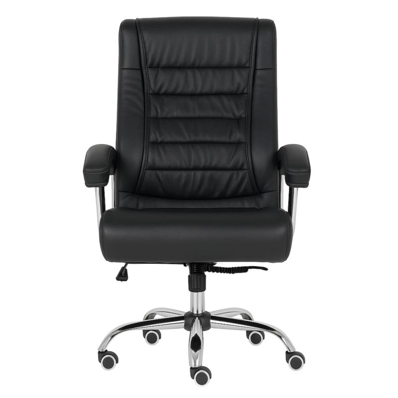 Poltrona LUXO IMPORTADA Concha Dupla Syncron – Couríssimo Preto – 30017 Móveis Única Presidente 3