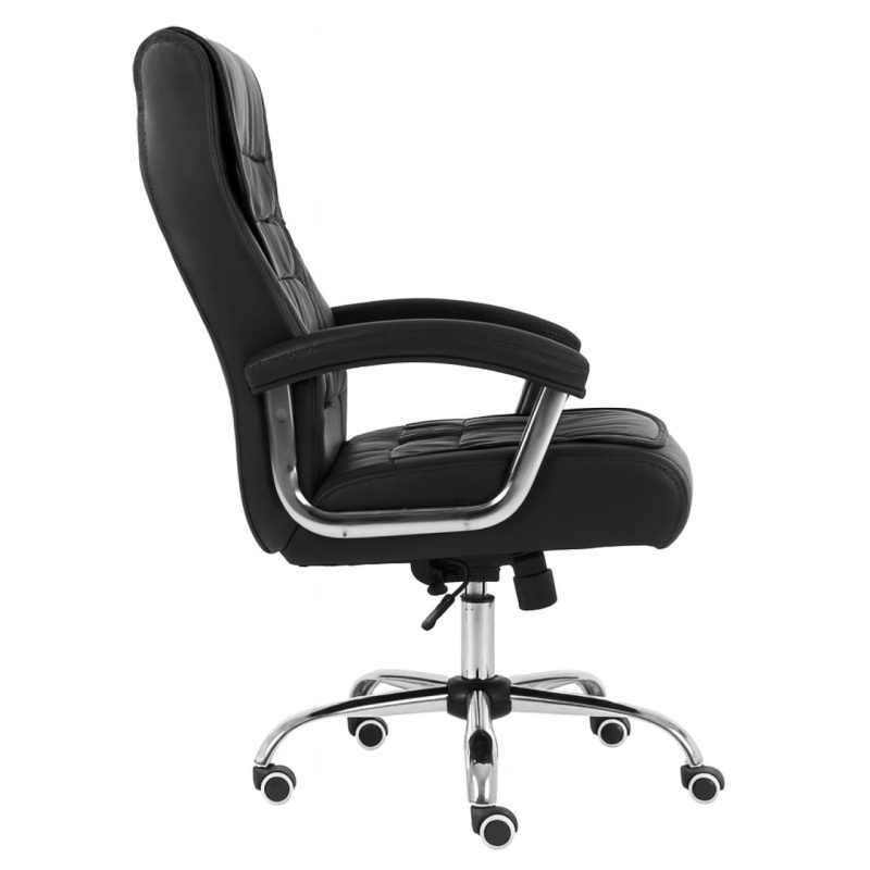 Poltrona LUXO IMPORTADA Concha Dupla Syncron – Couríssimo Preto – 30017 Móveis Única Presidente 4