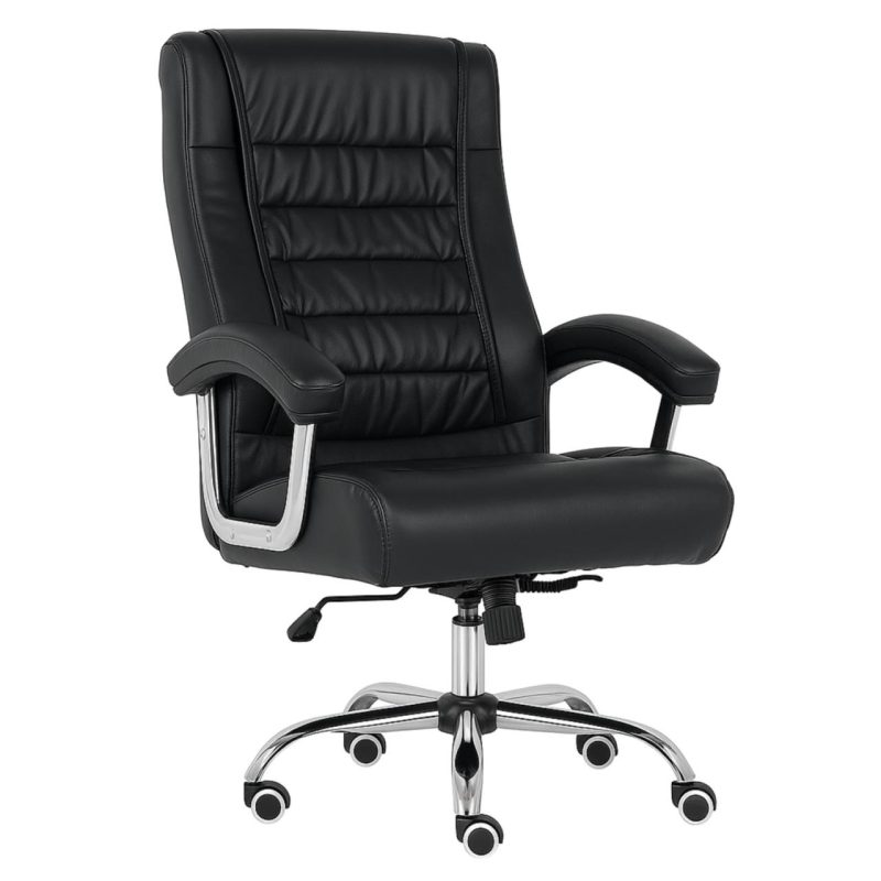 Poltrona LUXO IMPORTADA Concha Dupla Syncron – Couríssimo Preto – 30017 Móveis Única Presidente 6