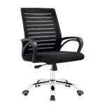 Cadeira para Escritório Tela OZY com Braço – Cor Preta – 30055 Móveis Única Cadeira de Tela 9