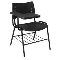 Cadeira Universitária Plástica Prancheta PLÁSTICA - MRPlast Preto - 34130