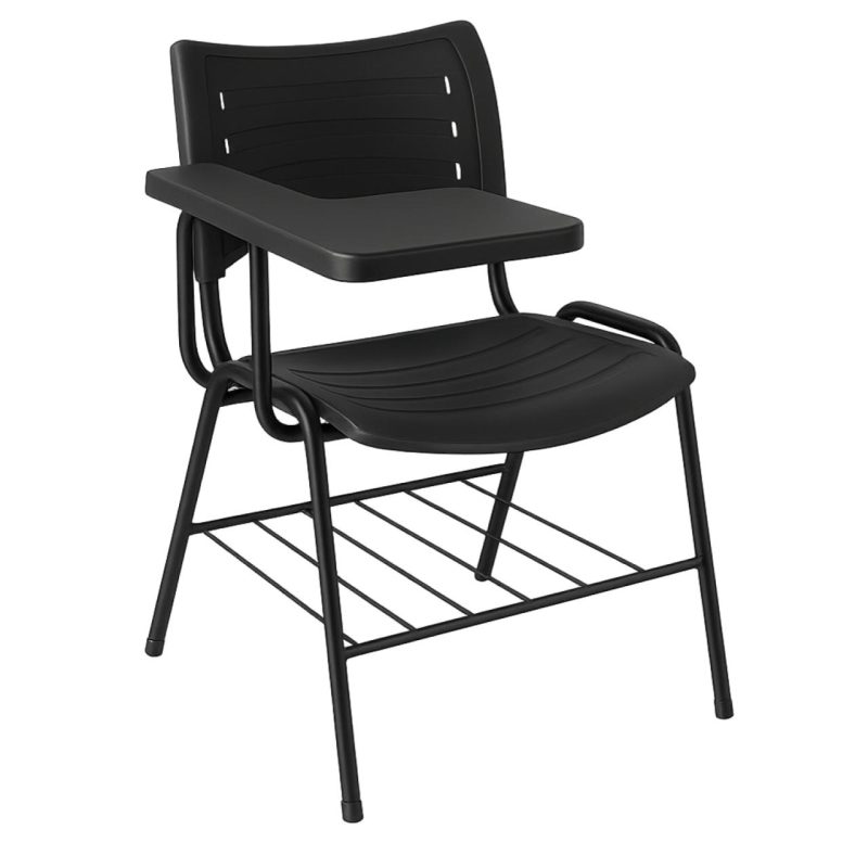 Cadeira Universitária Plástica Prancheta PLÁSTICA – MRPlast Preto – 34130 Móveis Única Carteira Escolar 2