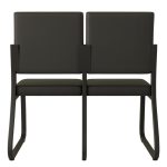 Sofanete para Escritório Estofada com 02 Lugares – TRIX – Pés PRETO – 35120 Móveis Única Cadeira Longarina Sofanete 13