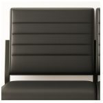 Sofanete para Escritório Estofada com 02 Lugares – TRIX – Pés PRETO – 35120 Móveis Única Cadeira Longarina Sofanete 16