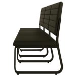 Sofanete para Escritório Estofada com 03 Lugares – TRIX – Pés PRETO – 35123 Móveis Única Cadeira Longarina Sofanete 15