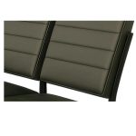 Sofanete para Escritório Estofada com 03 Lugares – TRIX – Pés PRETO – 35123 Móveis Única Cadeira Longarina Sofanete 16