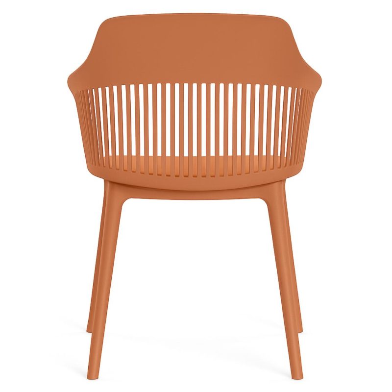 Cadeira Interlocutor MARCELA Polipropileno – COR CARAMELO – 37014 Móveis Única Cadeira Fixa Plástica 3