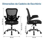 Cadeira de Escritório Tela NYO – Cor Preto – 20097 Móveis Única Cadeira de Tela 11 Cadeira de Escritório Tela NYO – Cor Preto – 20097 Móveis Única Cadeira de Tela 11