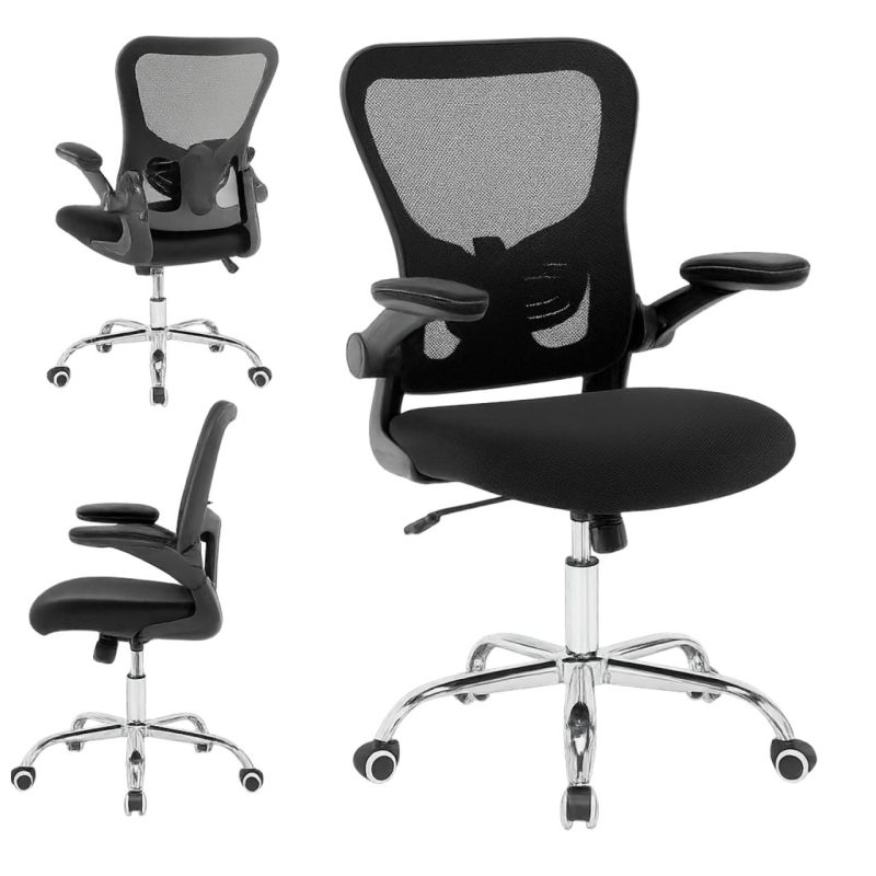 Cadeira de Escritório Tela NYO – Cor Preto – 20097 Móveis Única Cadeira de Tela 5