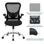 Cadeira de Escritório Tela NYO – Cor Preto – 20097 Móveis Única Cadeira de Tela 15 Cadeira de Escritório Tela NYO – Cor Preto – 20097 Móveis Única Cadeira de Tela 15